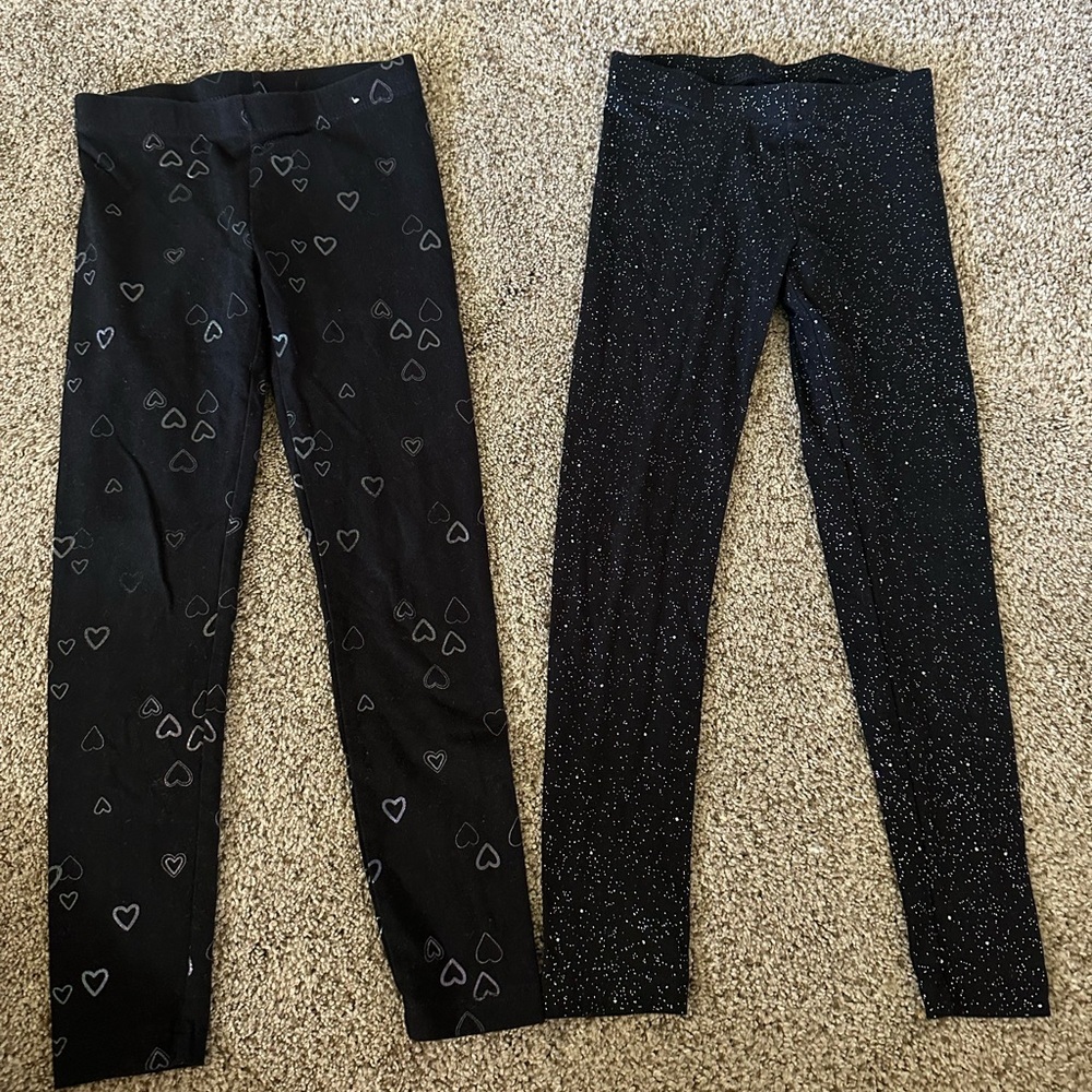 Assorted Kids Leggings - Pink, Black, Gray, Floral & Snowflake Patterns - Picture 9 of 15